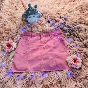 Pink GAP Denim Skirt